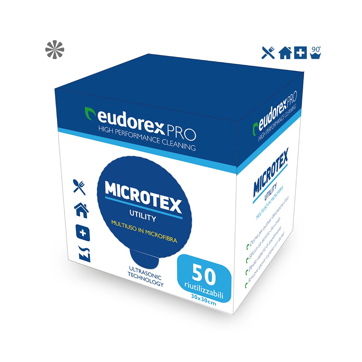 Eudorex Microtex Utility 30x30 cm box 50 pz