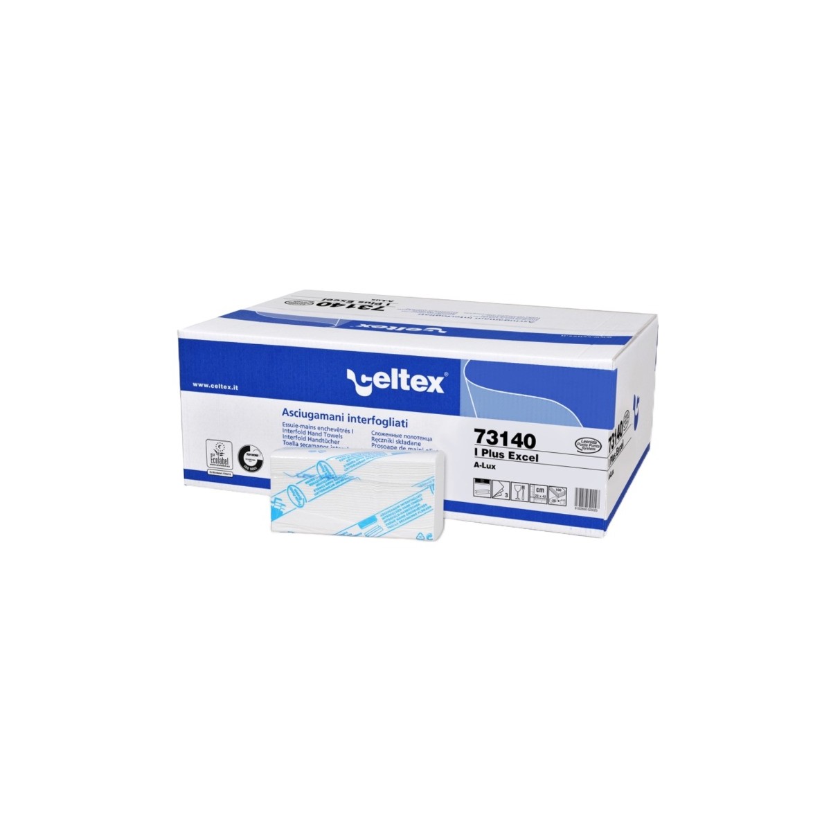 Celtex Asciugamani 73140 Piegati I Plus Excel 20 pz x 100 Fogli