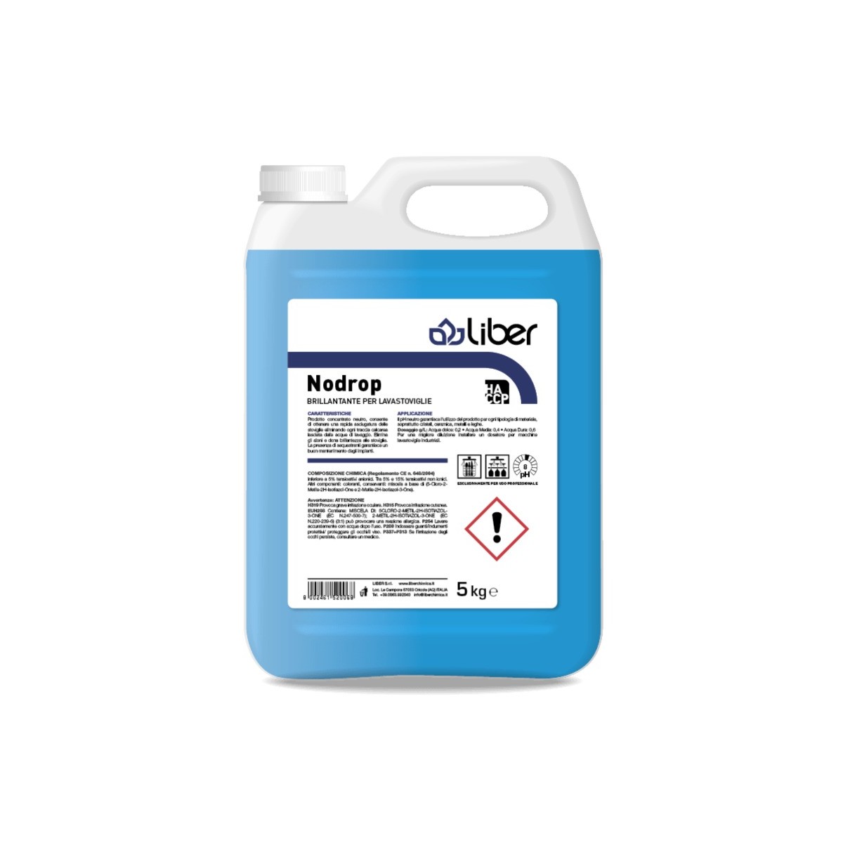 Liber Nodrop Brillantante Lavastoviglie Industriale