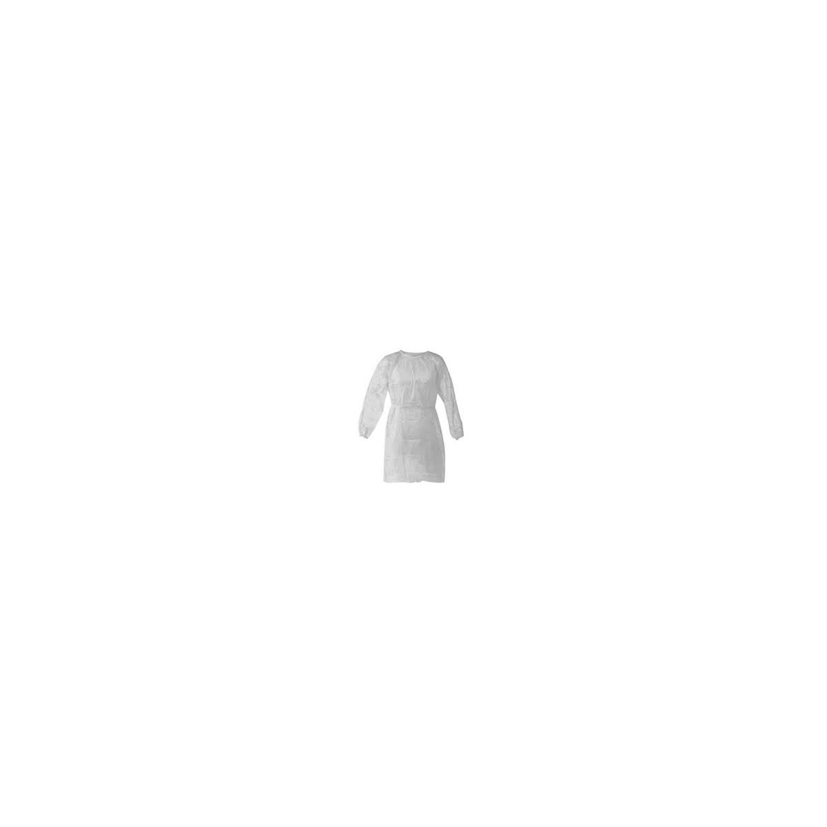 Worker Disposable Camice Monouso TNT Bianco con Velcro Tg XL 10 pz
