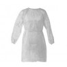 Worker Disposable Camice Monouso TNT Bianco con Velcro Tg XL 10 pz
