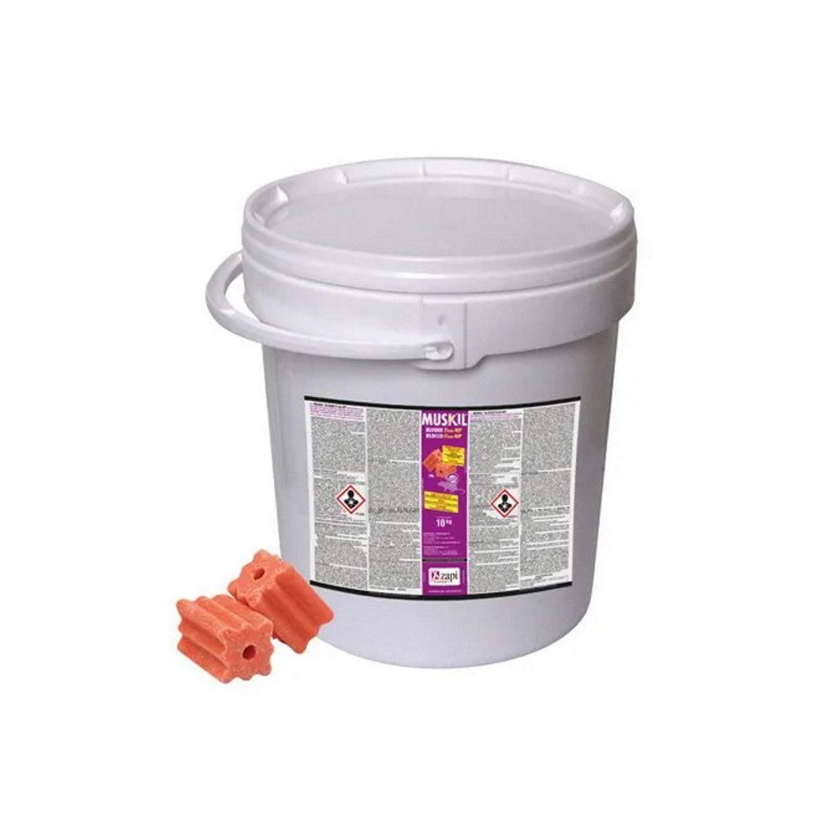 Zapi expert Muskil Esca roditori Blocco gr 20 Fluo-NP Kg 10