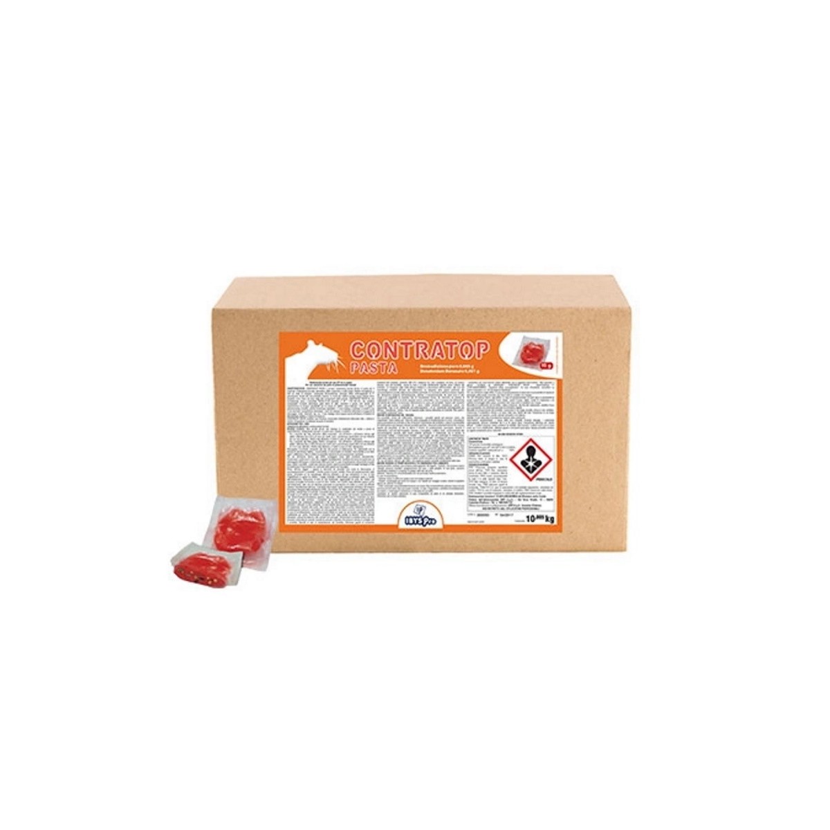 Pestnet Contratop Esca roditori Pasta gr 15 bromadiolone 50ppm Kg 10