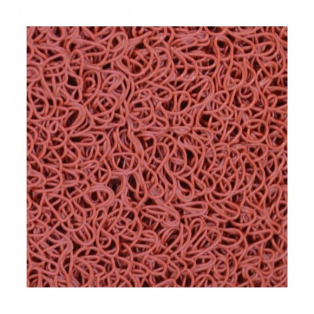HS Tappeto Saturno Ricciolo Vinilico Rosso Pezza