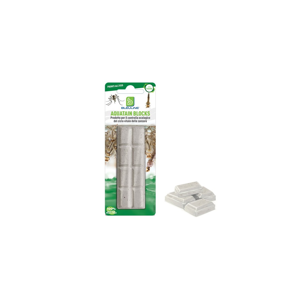 Bleuline Aquatain Antilarvale Block 8 pz