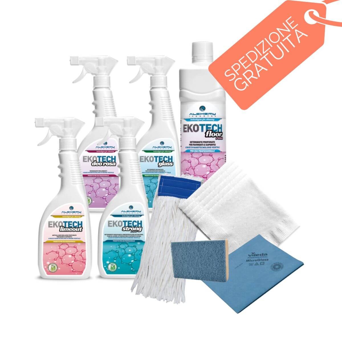 Kit Alchemy Ekotech Detergenti Nanotecnologici
