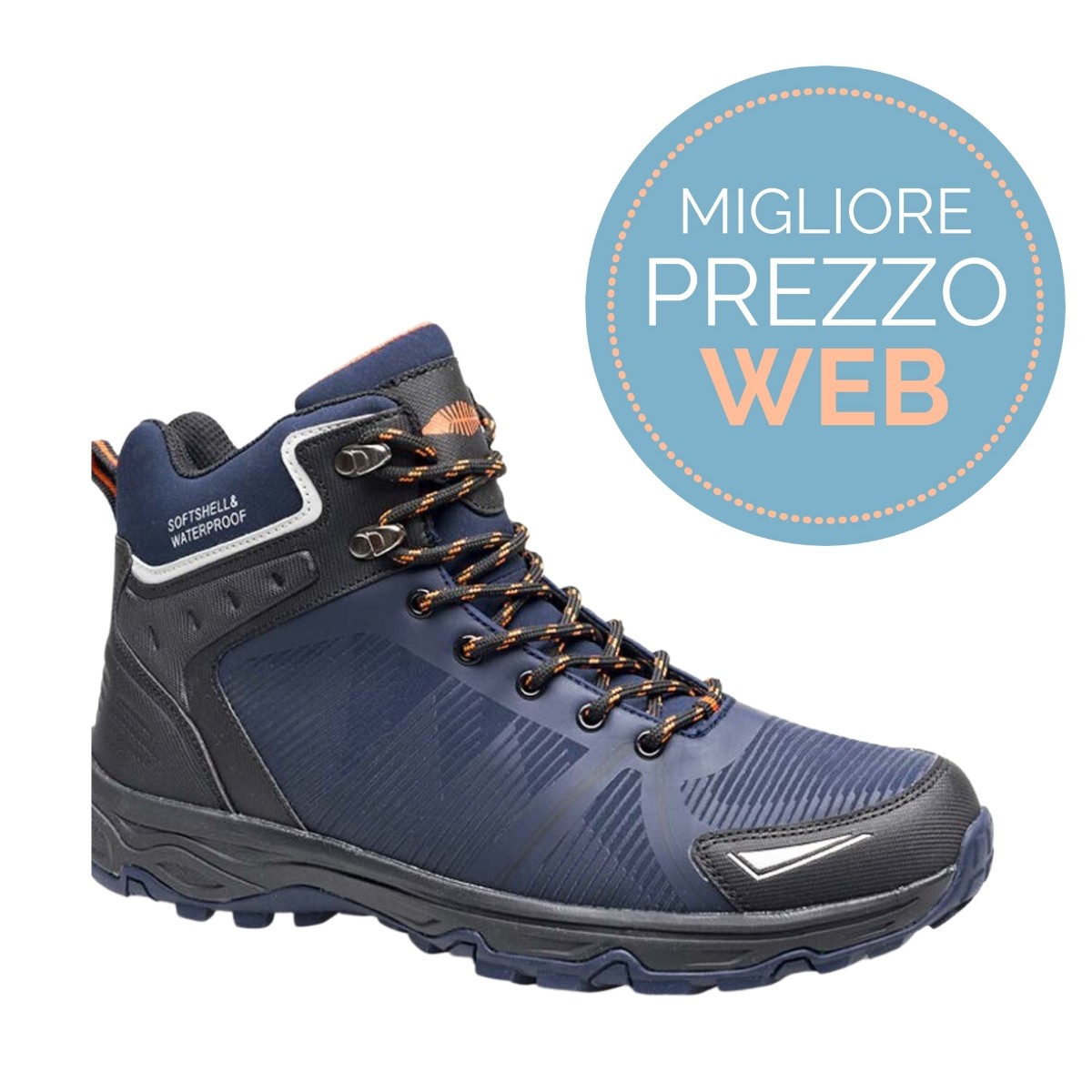 Myday Adler Blu Scarpe alte senza puntale