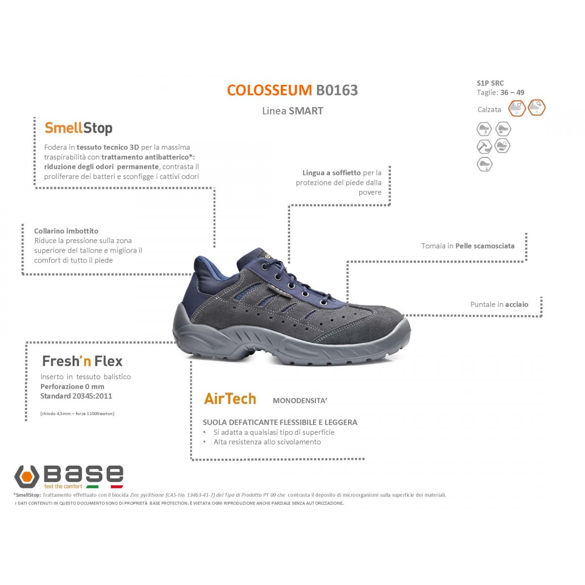 Scarpe antinfortunistiche sales base colosseum