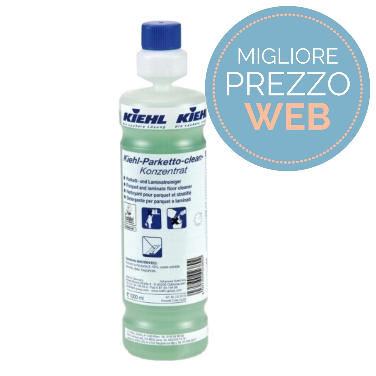 Kiehl Parketto Clean Detergente Per Legno E Laminati 1 L