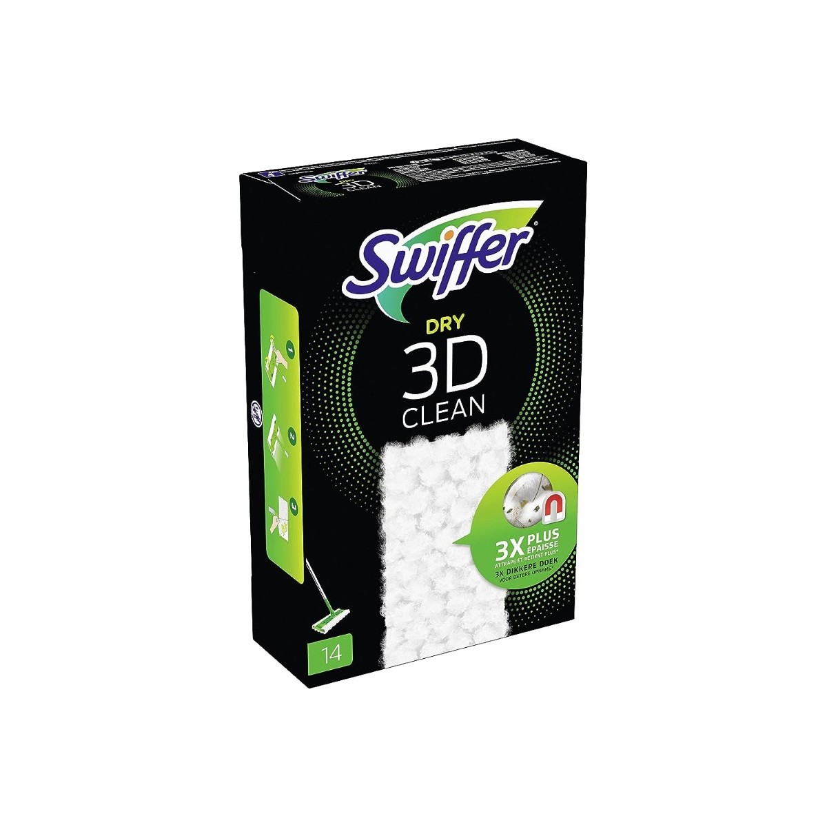 Swiffer 3D Dry Panni 14 pz