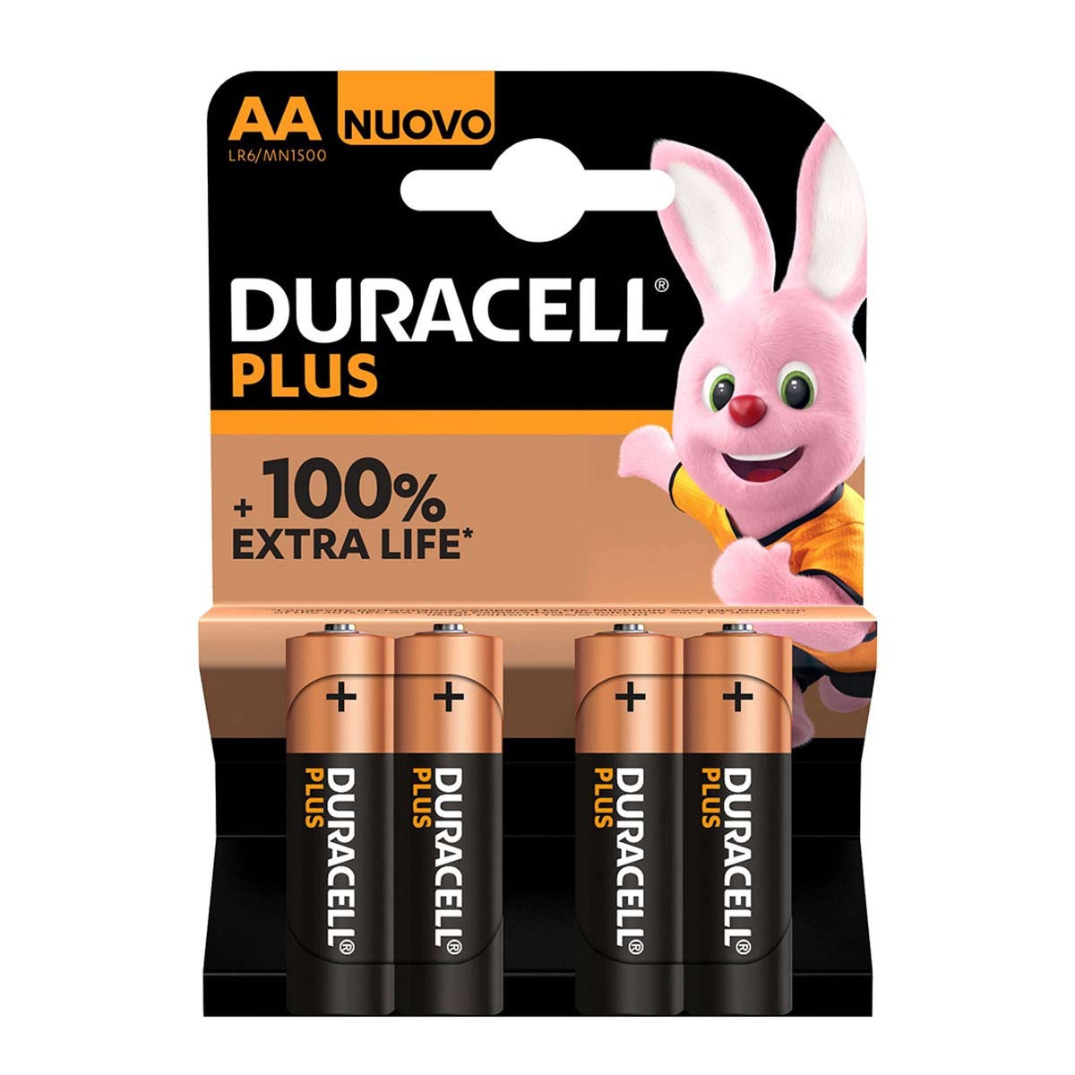 Duracell Plus 100 Batterie AA Stilo