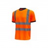 U-Power Mist T-Shirt Alta Visibilità Arancio/Nero