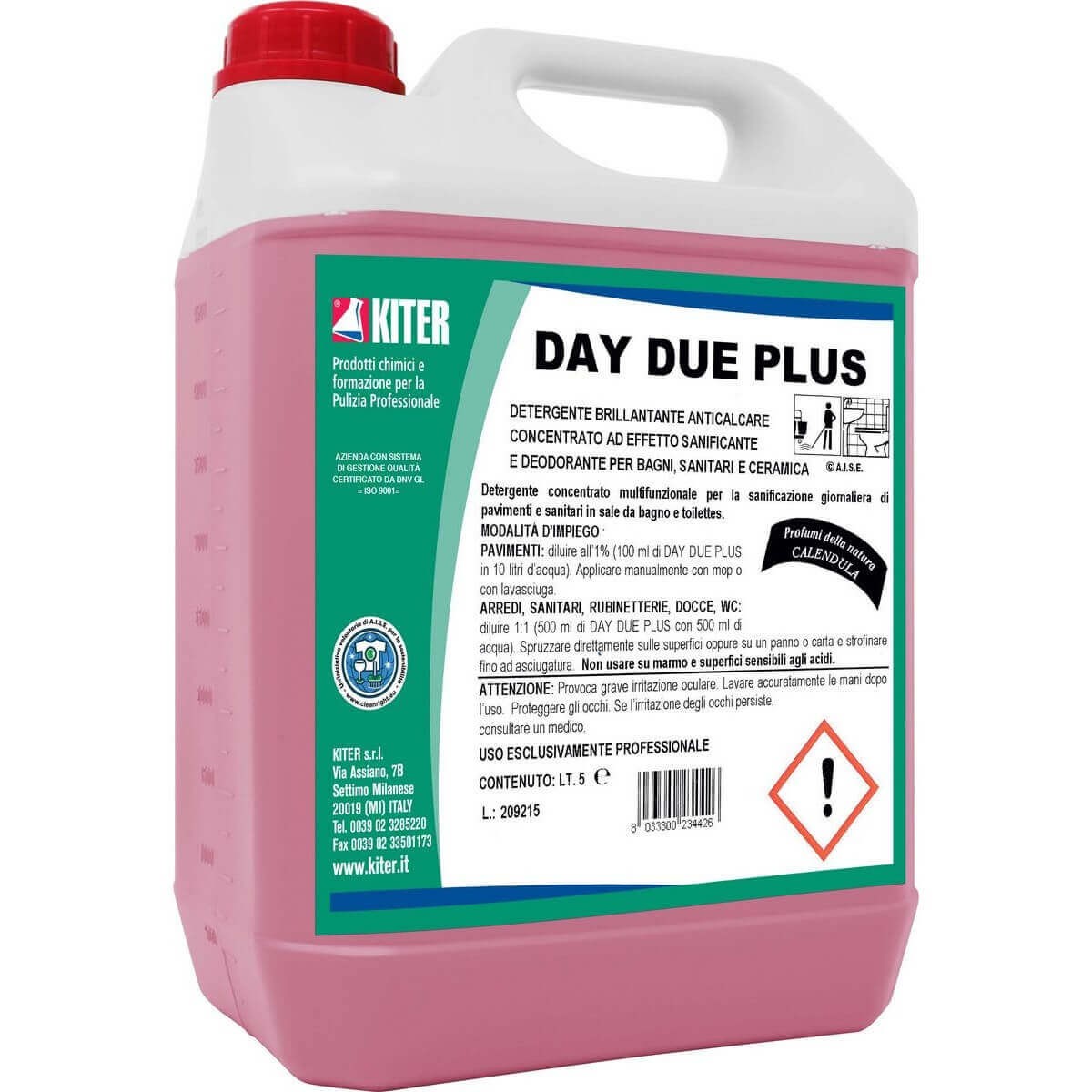 Kiter Day Due Plus Brillantante Anticalcare 5 Kg