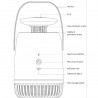 Kit Lampada Antizanzare + esche e antilarvale