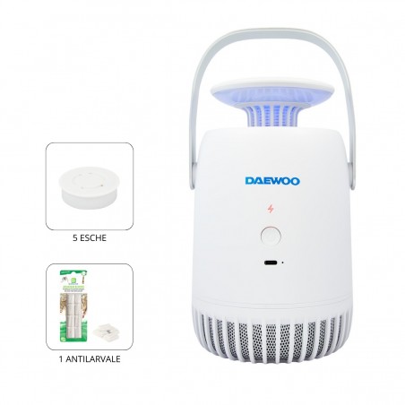 Kit Lampada Antizanzare + esche e antilarvale