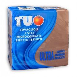 Essebidue Tovaglioli Microgoffrati 38 x 38 cm
 ColoreAtt-Marrone