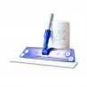 Kit Pulizia Manico Alluminio 150 cm + Attrezzo Velcro Mop 40 cm + Bobina Panno Antistatico