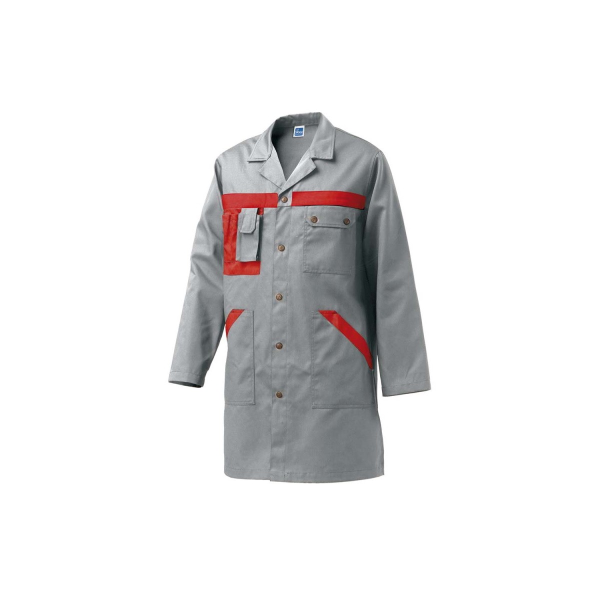 Siggi Danubio Camice Tg. L Grigio/Rosso