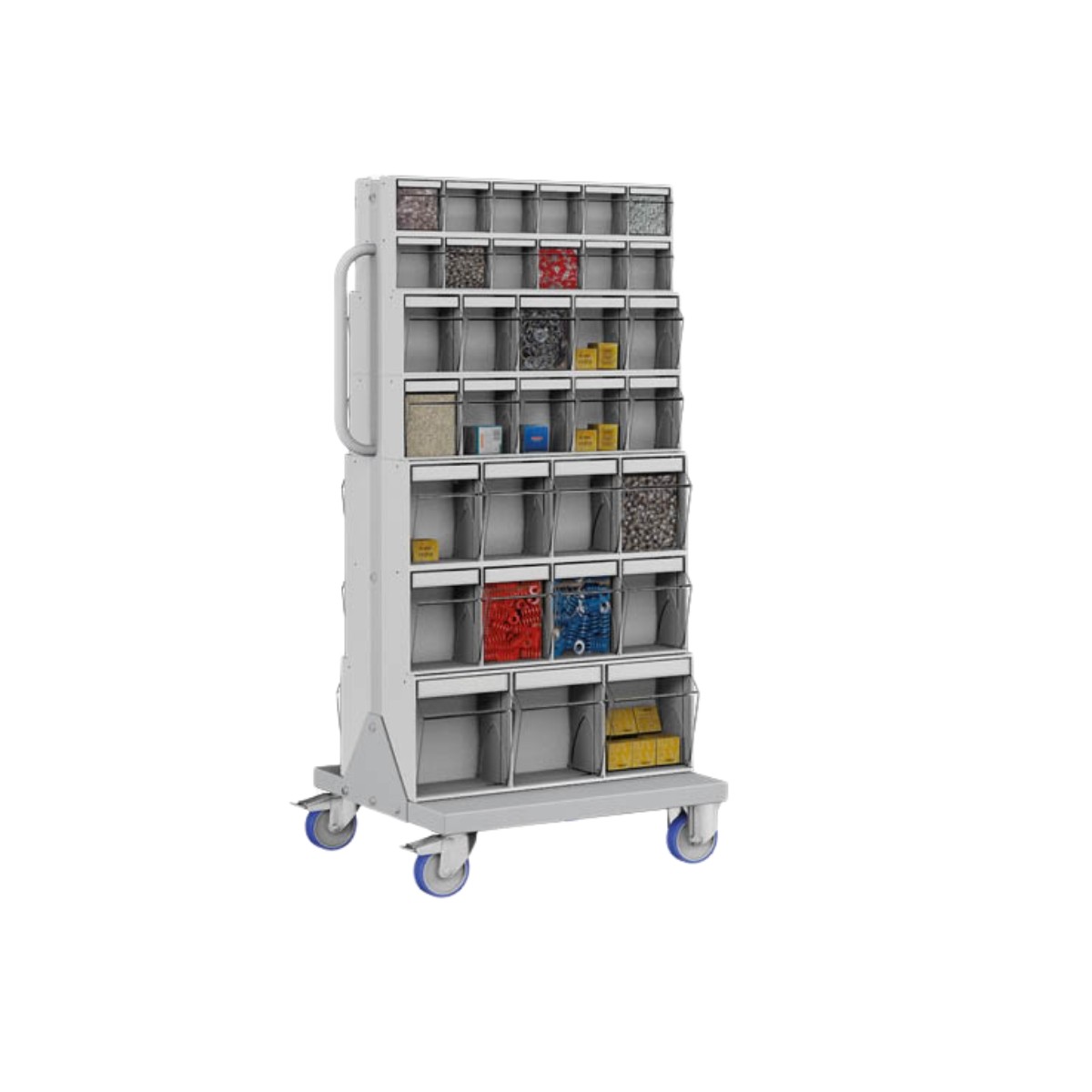 Famepla Carrello Porta Minuteria Unibox 66 Contenitori