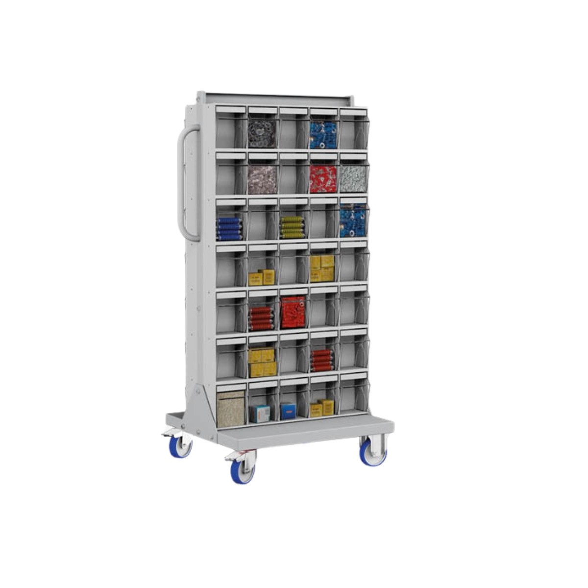 Famepla Carrello Porta Minuteria Unibox 70 Contenitori